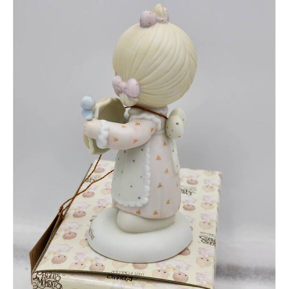 Precious Moments Figurine Birds Of Feather Collect Together 1986 Vintage E-0006 - Picture 6 of 11